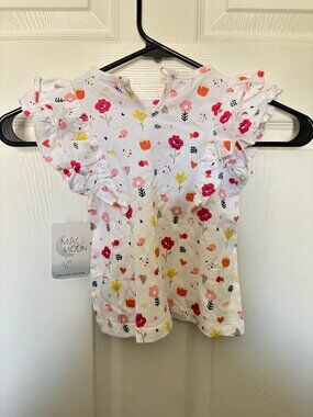 Mac & Moon Summer Cotton 24M Floral Blouse